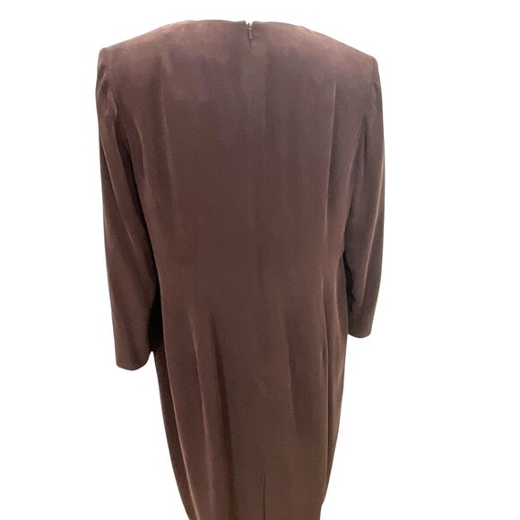 Patrick Collection Silk Dress Size 16 100% Silk Completely Lined Vintage Y2K - Picture 3 of 6